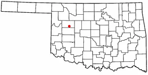 Adapted from Wikipedia's OK county maps by Seth Ilys.