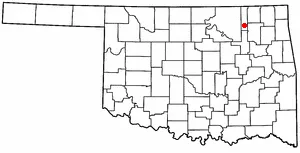 Adapted from Wikipedia's OK county maps by Seth Ilys.