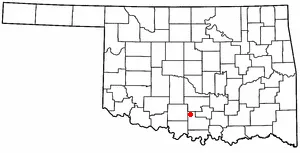 Adapted from Wikipedia's OK county maps by Seth Ilys.