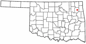 Adapted from Wikipedia's OK county maps by Seth Ilys.