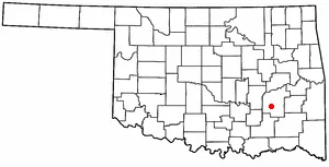 Adapted from Wikipedia's OK county maps by Seth Ilys.