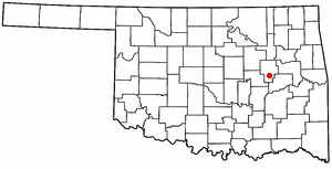 Adapted from Wikipedia's OK county maps by Seth Ilys.