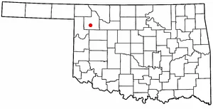 Adapted from Wikipedia's OK county maps by Seth Ilys.