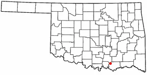 Adapted from Wikipedia's OK county maps by Seth Ilys.