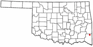 Adapted from Wikipedia's OK county maps by Seth Ilys.