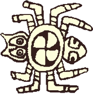 Etching of a spider from Spiro Mound site .
