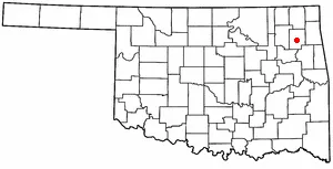 Adapted from Wikipedia's OK county maps by Seth Ilys.