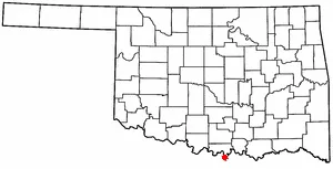 Adapted from Wikipedia's OK county maps by Seth Ilys.