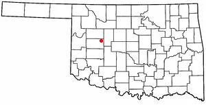 Adapted from Wikipedia's OK county maps by Seth Ilys.