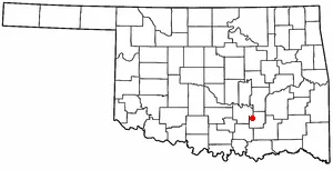Adapted from Wikipedia's OK county maps by Seth Ilys.