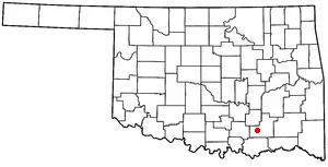 Adapted from Wikipedia's OK county maps by Seth Ilys.