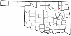 Adapted from Wikipedia's OK county maps by Seth Ilys.