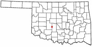 Adapted from Wikipedia's OK county maps by Seth Ilys.