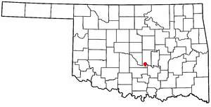 Adapted from Wikipedia's OK county maps by Seth Ilys.