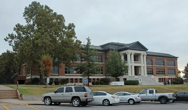 The Science Building at Southwestern Oklahoma State University in Weatherford, Oklahoma. The property is listed on the National Register of Historic Places.