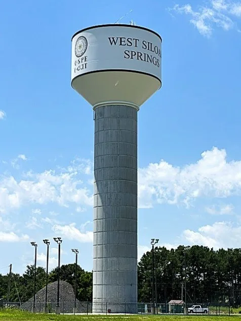 West Siloam Springs water tower, 7-2026