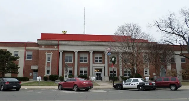 The Seminole County Courthouse, located at 120 S Wewoka Ave, Wewoka, OK. The building is listed on the National Register of Historic Places.