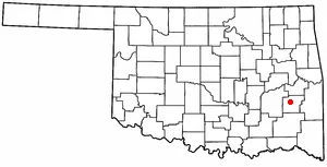 Adapted from Wikipedia's OK county maps by Seth Ilys.