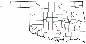 Adapted from Wikipedia's OK county maps by Seth Ilys.
