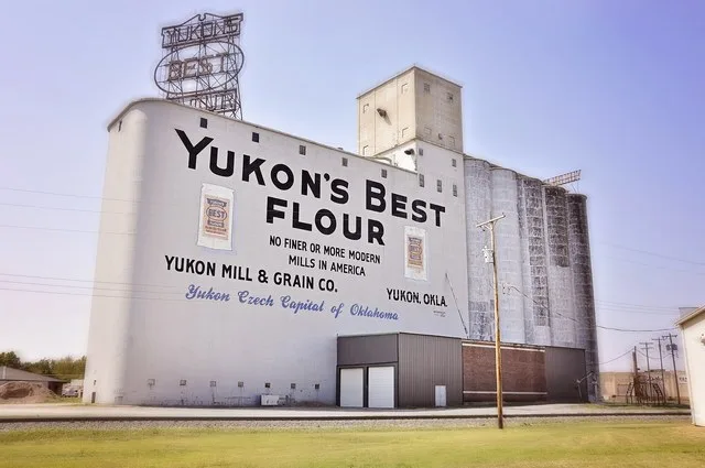 Yukon's Best Flour Mill, Yukon, OK, situated on historic Route 66