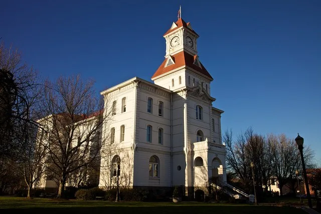 Courthouse in Corvallis, Oregon, Benton County, Oregon, US
