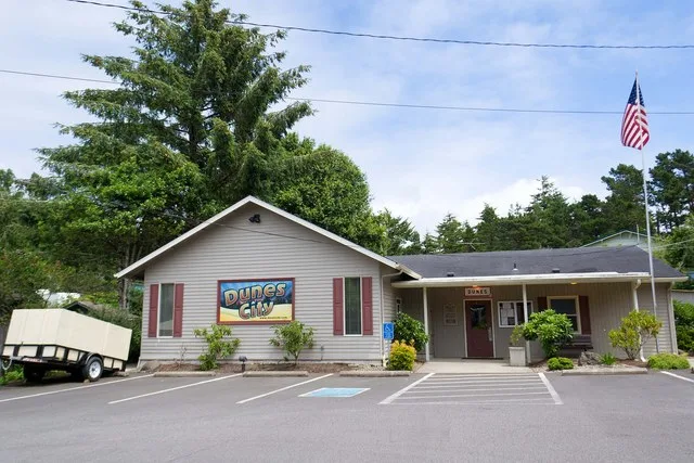 Dunes City Hall in Dunes City, Oregon