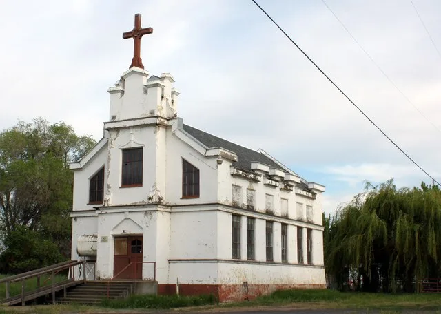 St. Peter's Catholic Church, dedicated 1913, in w:Echo, Oregon .