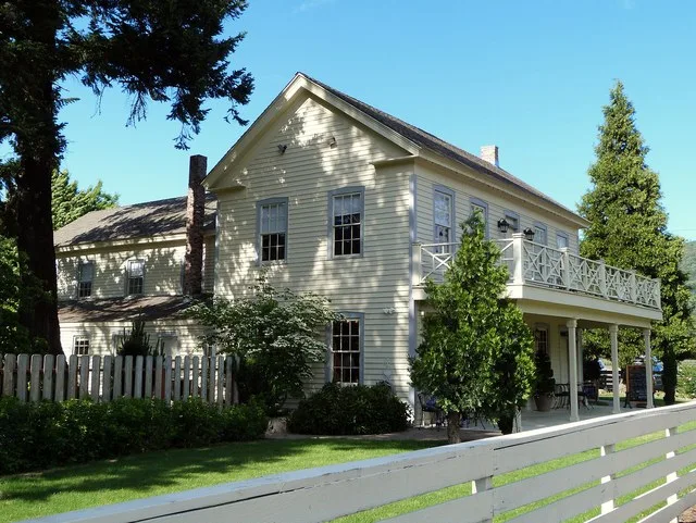 The historic Rock Point Hotel (built 1864), located at 40 North River Road in Gold Hill , Oregon , United States , is listed on the US National Register of Historic Places . This...