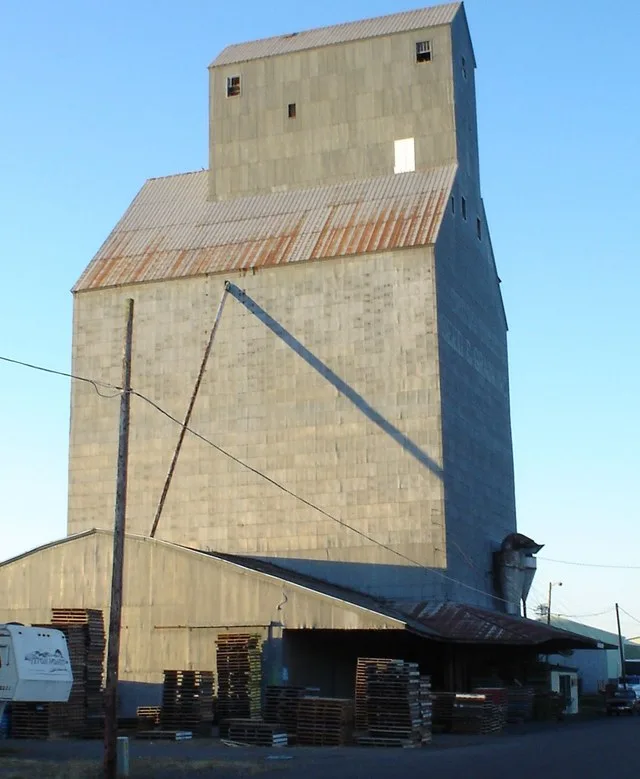 A grass seed elevator in Halsey, Oregon.