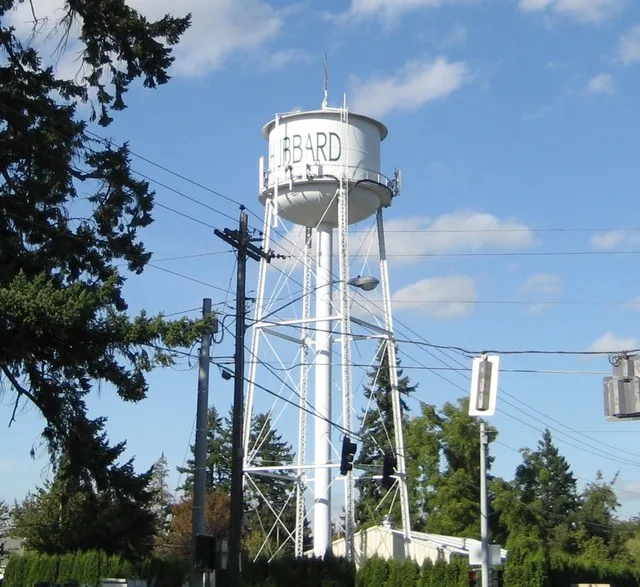 Hubbard watertower.