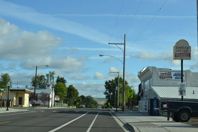 North on Ruckman Street, Imbler, Oregon