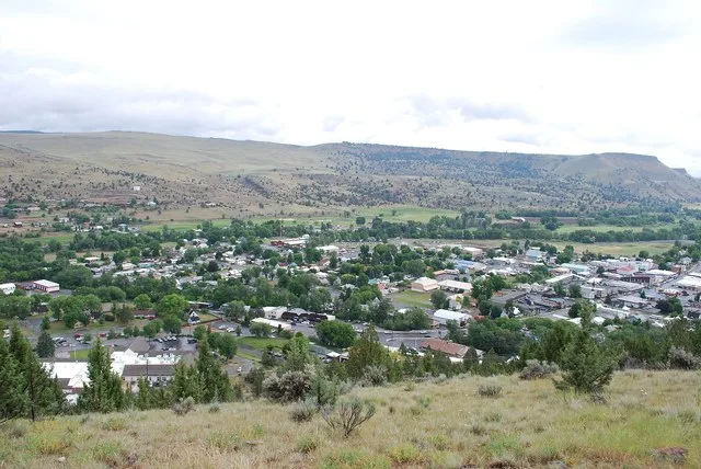 Overview of John Day, Oregon looking north