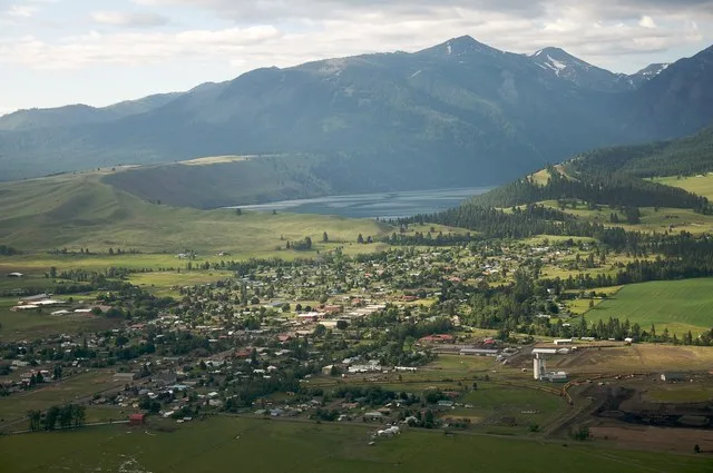 Aerial view of Joseph, Oregon , USA