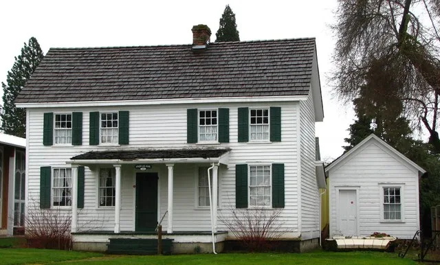 The historic Fred Vonder Ahe House and Summer Kitchen (built 1869), located at 625 Metzler Avenue in Molalla, Oregon , United States , is listed on the US National Register of His...
