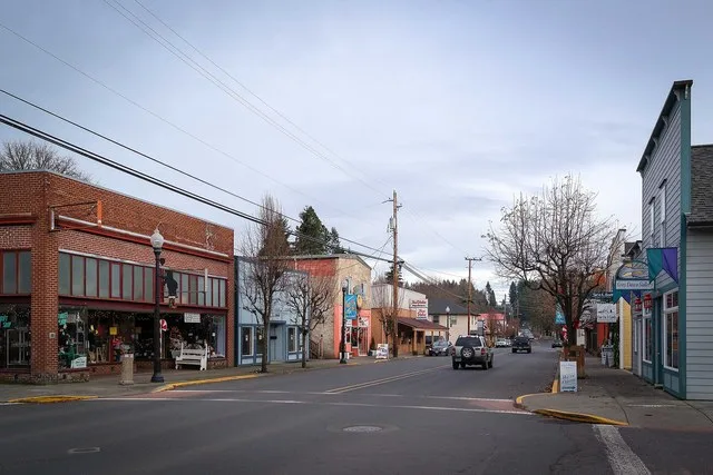 A view of Vernonia, Oregon