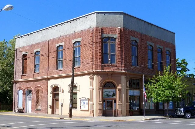 The historic Weston City Hall (historic name Farmer's Bank of Weston, built 1891), located at 114 East Main Street in Weston , Oregon , United States , is listed as a contributing...