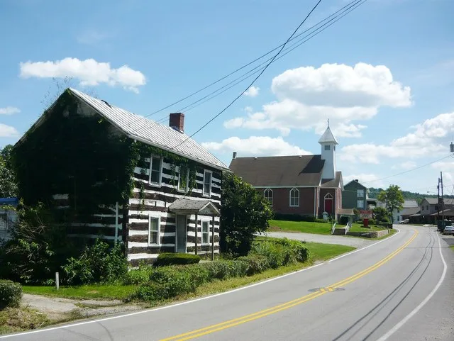 Looking north on Main Street, Arona, Westmoreland County, Pennsylvania.