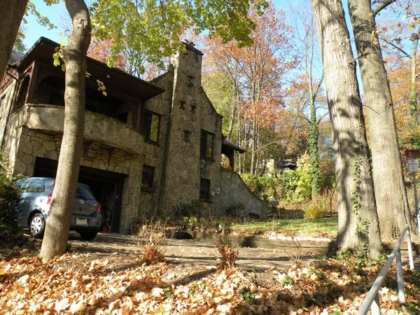 Picture of a house in the Sauer Buildings Historic District located between 607-717 Center Avenue in Aspinwall, Pennsylvania , on November 7, 2009. Designed by Frederick C. Sauer...
