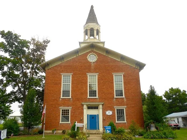 Former Presbyterian Church, now the Friendship Community Center and Library in Beech Creek, Clinton County, Pennsylvania