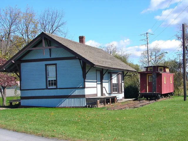 Blain Depot - restored by the Blain Lions Club 1985 - on the Newport and Shermans Valley Railroad