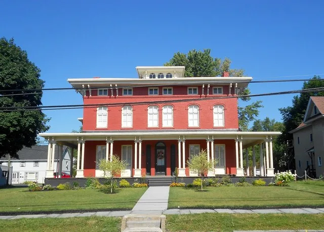 An Italianate style house on Main Street in Blakely, Pennsylvania