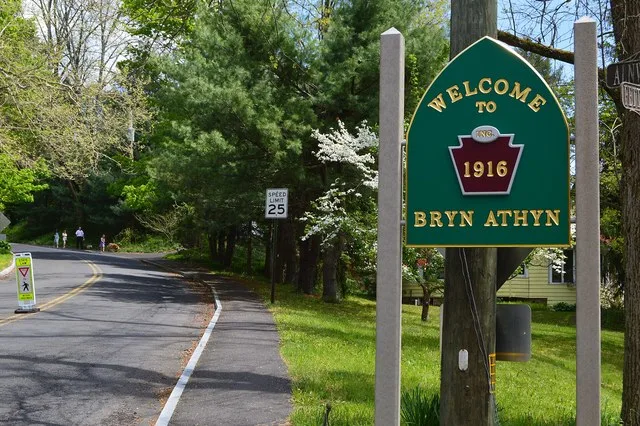 Welcome to Bryn Athyn, Pennsylvania.