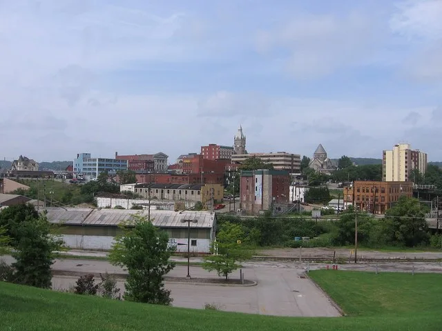 The Butler skyline seen from the southside of the city.
