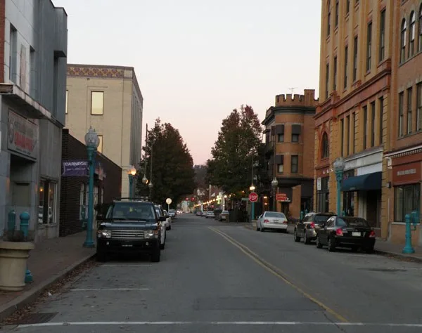 Picture of East Main Street, Carnegie, Pennsylvania , on November 1, 2009.