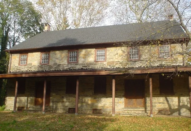 Darby Meetinghouse in Darby, PA for Friends (Quakers)1803? in NRHP. I took this photo myself and give it to the public domain.