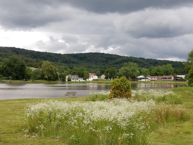 Deer Lake , Schuylkill County, Pennsylvania. NW view from east coast.
