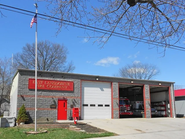 Fire station in East Lansdowne, Pennsylvania