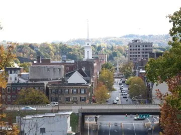 Skyline of Easton, PA from Lafayette College