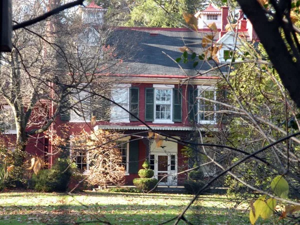 Picture of the David Shields House (also known as "Newington") located at the corner of Shields Lane and Beaver Road in Edgeworth, Pennsylvania , on November 14, 2009. The house w...