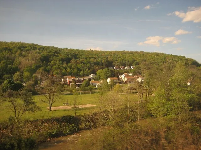 The town of Ehrenfeld, Pennsylvania , as seen from the Pennsylvanian .